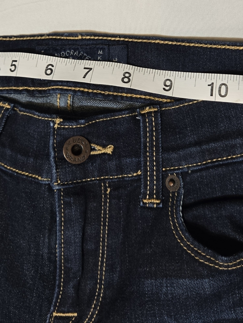 Lucky Brand Sofia Dark Indigo Skinny Jeans, Size 0/25 A. Minimalist Clean - Picture 8 of 9